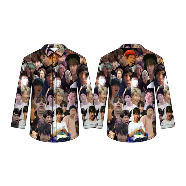 Bts FULLPRINT camisa de manga larga sublimación personalizada