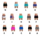 thumbnail image 3 of Naiovety Pantalones cortos de baño transpirables, pantalones recortados, pantalones de playa, traje de neopreno ligero, bañadores, protector solar Deportes acuáticos Negro SG Naiovety OD020837-10B, 3 of 6