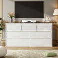 thumbnail image 2 of 7 Drawer Dresser for Bedroom,Modern Chest of Drawer,Handle Free Design,Storage Cabinet for Living Room, Bedroom,Dresser TV Stand, Wood Drawer Organizer,Easy Assembly, 2 of 7