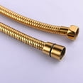 thumbnail image 5 of Manguera de ducha flexible de lujo, diseñada para una instalación sencilla, conexión instantánea a varios sistemas de rociado, material de acero inoxidable resistente con acabado de latón pulido,, 5 of 5