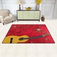 thumbnail image 3 of Dreamtimes Lightweight Soft Area Rugs 60 x 39 inch (5'x 3'3"), Guitar and Singing Mouths Floor Mat for Kids Playing Room Hardwood Floor Living Room Nursery Rugs, 3 of 6