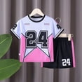 thumbnail image 3 of WOYY Boys Athletic Shorts Set Summer Active Short Sleeve Tshirt Shorts Outfits, Sizes 1-12, 3 of 3