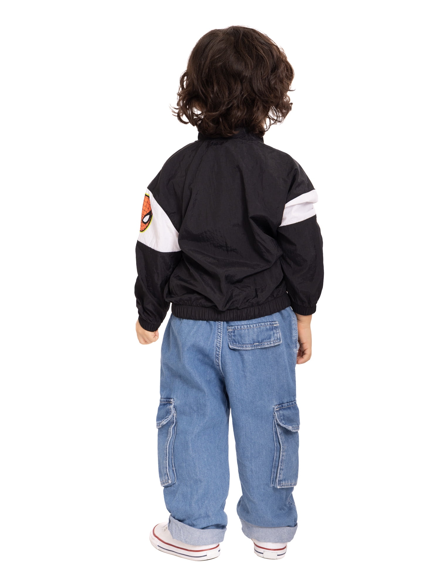 Marvel Spider-Man Toddler Full Zip Jacket with Long Sleeves, Sizes 12M-5T