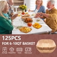 thumbnail image 4 of UBeesize 9 Inch Disposable Air Fryer Liners, 125 Pcs Square Unbleached Parchment Papers , Fits 5-8 Qt Basket,Make by Wood pulp, 4 of 7