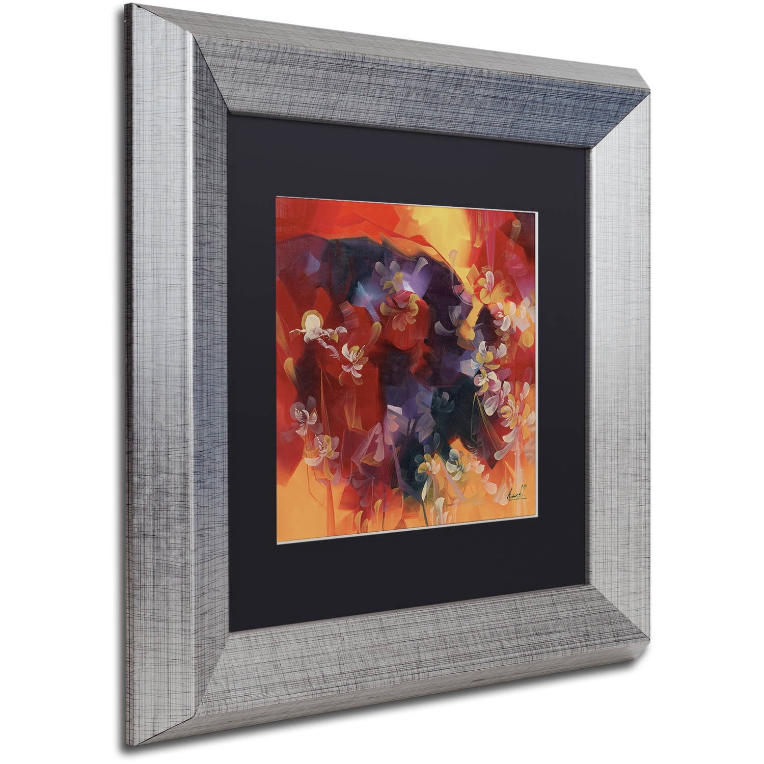 Trademark Fine Art "Hot Nights" Canvas Art by Masters Fine Art, Black Matte, Silver Frame