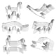 thumbnail image 1 of Cortadores de galletas de acero inoxidable con forma de gato, herramientas para hornear, pastelería, 6 uds., 1 of 4