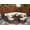 Brown, variant on 8-Piece Outdoor Patio Wicker Rattan Sectional Sofa Set with Cushions - Brown