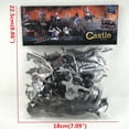 thumbnail image 2 of 28 Pcs Figurines de Chevaliers Médiévaux Guerriers Chevaux Soldats Modèle Ensemble de Jeu Jouet pour Enfants, 2 of 6