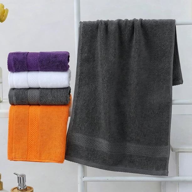 Juego de 5 toallas de algodón para rostro y manos, 72x33 cm, suaves, muy absorbentes, de secado rápido, con opciones multicolor para uso en baño y cocina.