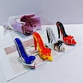 thumbnail image 5 of Glass Heel Sculpture Ornaments Glass Heel Statue for Home Wedding Party Decorations Simple Shoes Figurines Statues, 5 of 9