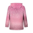 thumbnail image 6 of AUNVITO Women's Printed Raglan Sleeve Loose Fit Hooded Sweater with Pockets & Zipper, Soft Casual Wear for Spring Daily Outfits, 6 of 7