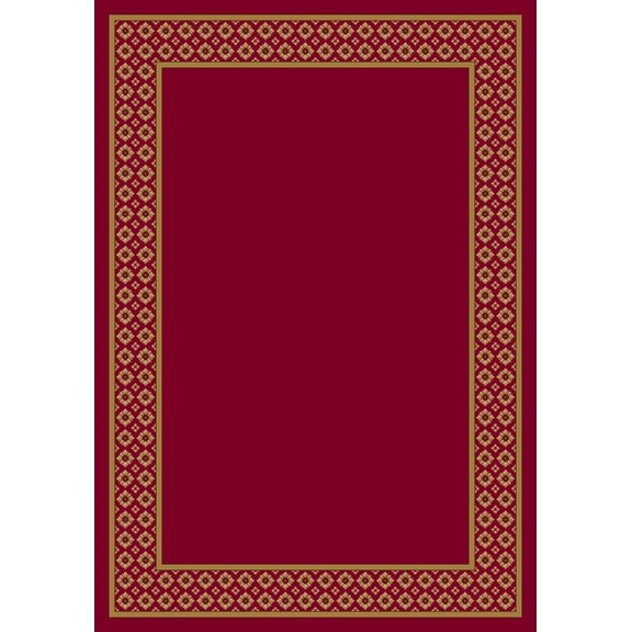 Milliken Design Center Area Rug FOULARD RUBY Foulard Ruby Rows Bulbs 2' 4" x 15' 6" Runner