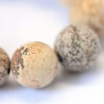 thumbnail image 4 of U8MO 5 Strds Genuine Natural Gemstone Beads Loose Spacer Bead Round Smooth 8~8.5mm-Frosted Picture Jasper, 4 of 4