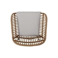thumbnail image 6 of Rodney Indoor Woven Faux Rattan Chairs with Cushions (Set of 2), Light Brown and Beige Finish, 6 of 11