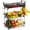 Black (3 Tier with Banana Hangers & Mesh Top), variant on 2 Tier Fruit Basket with 2 Banana Hangers, Countertop Fruit Vegetable Basket Bowl for Kitchen Counter Metal Wire Fruits Storage Stand Holder Organizer for Bread Snack Veggies Produce
