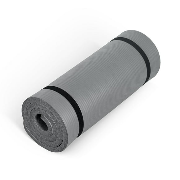 Colchoneta de ejercicio CAP Barbell de alta densidad, 74 x 61 x 2,5 cm, con correa