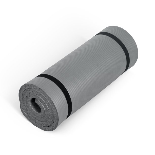Colchoneta de ejercicio CAP Barbell de alta densidad, 74 x 61 x 2,5 cm, con correa