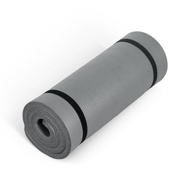 Colchoneta de ejercicio CAP Barbell de alta densidad, 74 x 61 x 2,5 cm, con correa