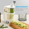 thumbnail image 2 of Neighborly Nook Vegetable Spiralizer 4in1 Rotating Blade Veggie Spiralizer Zucchini Noodle Maker with Strong Suction Cup Spiral Vegetable Cutter Slicer, 2 of 8