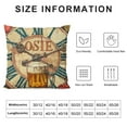 thumbnail image 5 of ARISTURING Retro Beer Pattern Throw Pillow Case Funny Letters Saying Decorative Cushion Cover Best Gift for Beer Lovers, 5 of 5