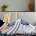 thumbnail image 3 of Letter B Soft Flannel Fleece Throw Blanket, Printing Design Wooden Block Letters Capital Rough Aged Worn Look, Cozy Plush for Indoor and Outdoor Use, 50" x 70", Multicolor, by Ambesonne, 3 of 5