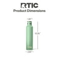 thumbnail image 5 of RTIC 26 oz Ceramic Lined Insulated Journey Water Bottle, Leak-Proof Lid, Sage, 5 of 7
