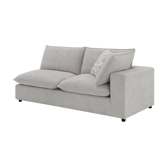 Acme Furniture Marisa Modular RF Loveseat w/2 Pillows in Beige Boucle