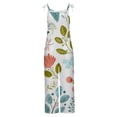 thumbnail image 4 of Birdeem Women Ladies Printed Summer Sleeveless Backless Loose Long Playsuits Rompers Jumpsuit, 4 of 8