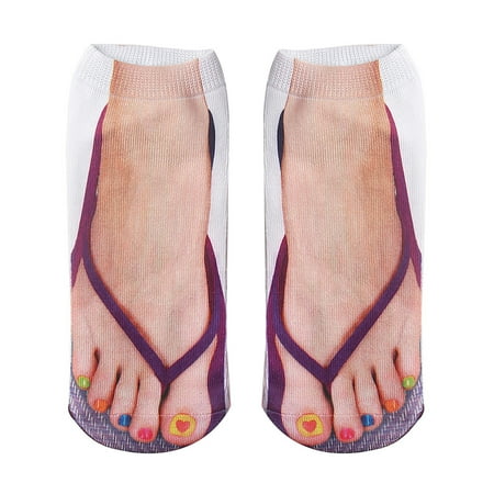 

Raeneomay Socks Women Sales Clearance Funny Human Feet In Sandals Socks For People With Ugly Feet Gifts For Friends