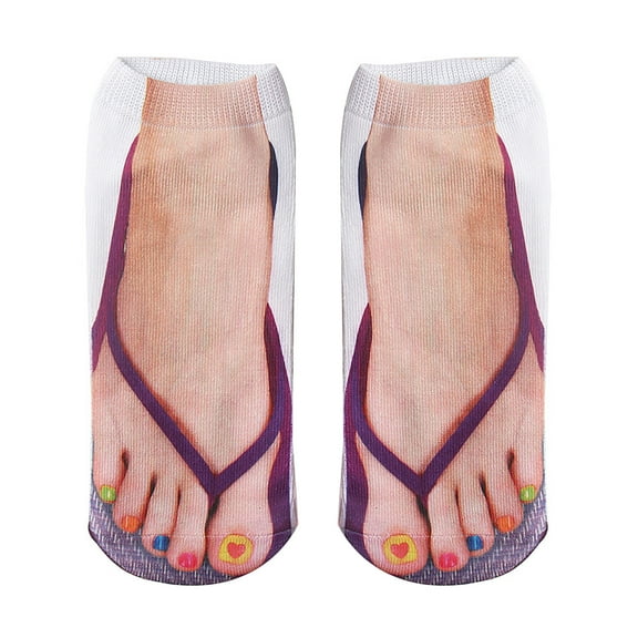 ICHUANYI Soft Funny Printed Socks Moisture Wicking Low Cut Socks for Women Cute Gifts