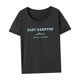 thumbnail image 4 of Camiseta de mujer, ropa informal de verano, ropa de calle, camiseta con cuello redondo para viaje femenino Gris, 4 of 7