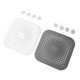 thumbnail image 4 of 4 Sets Flat Silicone Sink Strainer with Suction Cups Prevents Clogging Flexible Shower Drain Cover for Kitchen Bathroom, 4 of 5