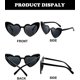 thumbnail image 2 of 6 Pairs Heart Shaped Sunglasses Cat Eye Sunglasses Vintage Heart Glasses For Wedding Costume Party B, 2 of 5