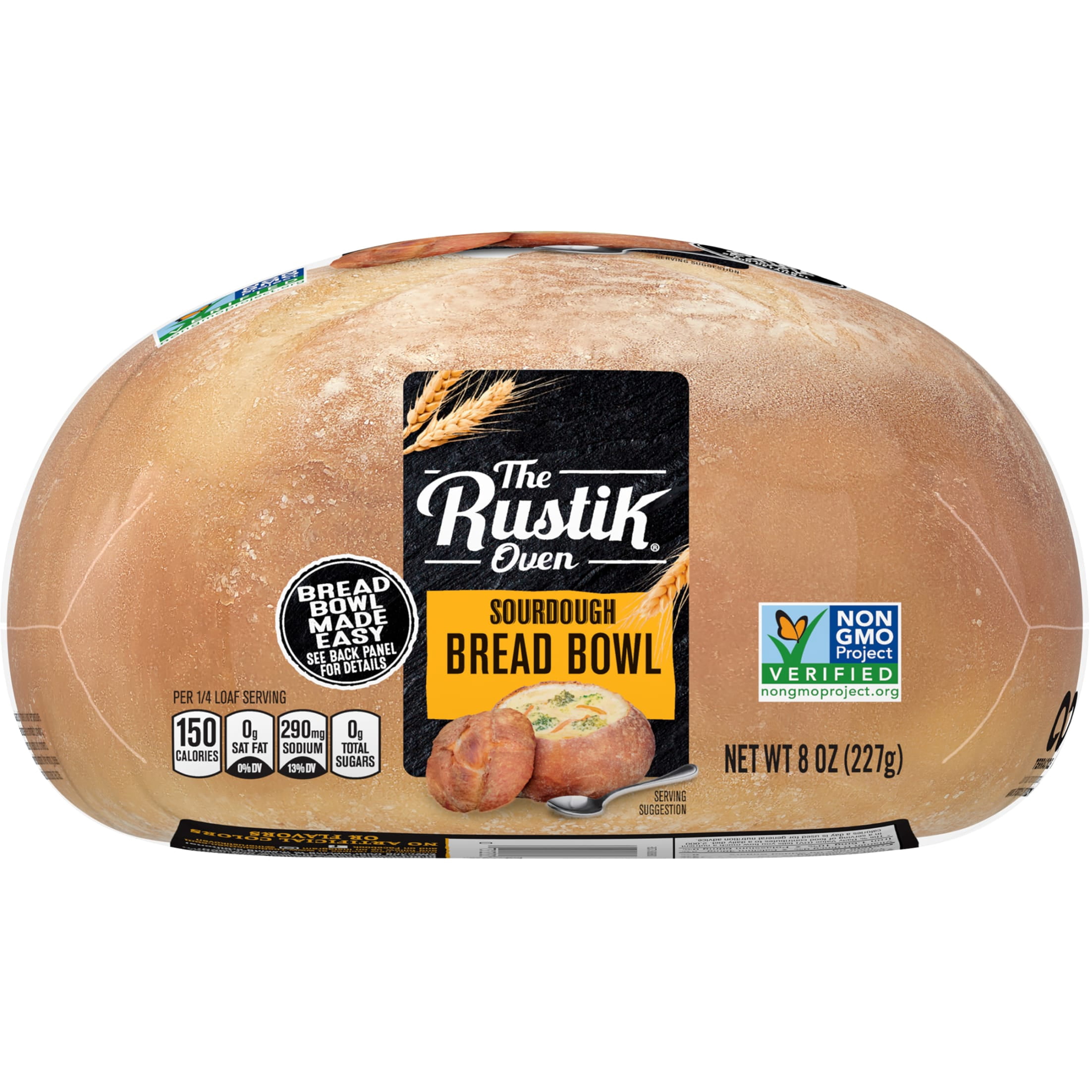 The Rustik Oven Sourdough Bread Bowl, 8 oz, Sourdough Bread, Bag