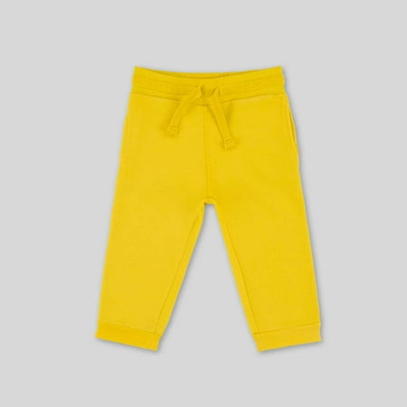 Kids Crop Fleece Jogger - 4-5 Years, yellow