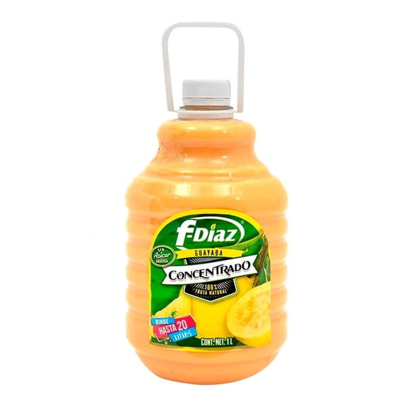 Concentrado para bebida F-Díaz sabor guayaba 1 l