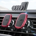 thumbnail image 1 of Soporte magnético para teléfono LISEN para coche, paquete de 2 (rojo), 1 of 9