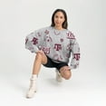 thumbnail image 4 of Women's Gameday Couture Gray Texas A&M Aggies Always on Repeat Fleece Sweatshirt, 4 of 4