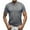 Gray, variant on WREESH Men's Solid Henley Shirts Short Sleeve Shirt with Turndown Collar for a Classic Business Casual Style Gray
