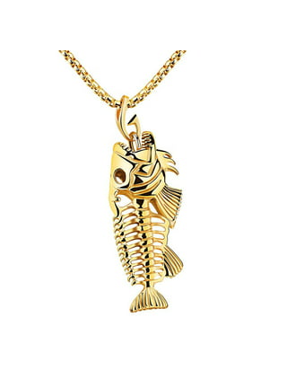 Fish Hook Necklace Men