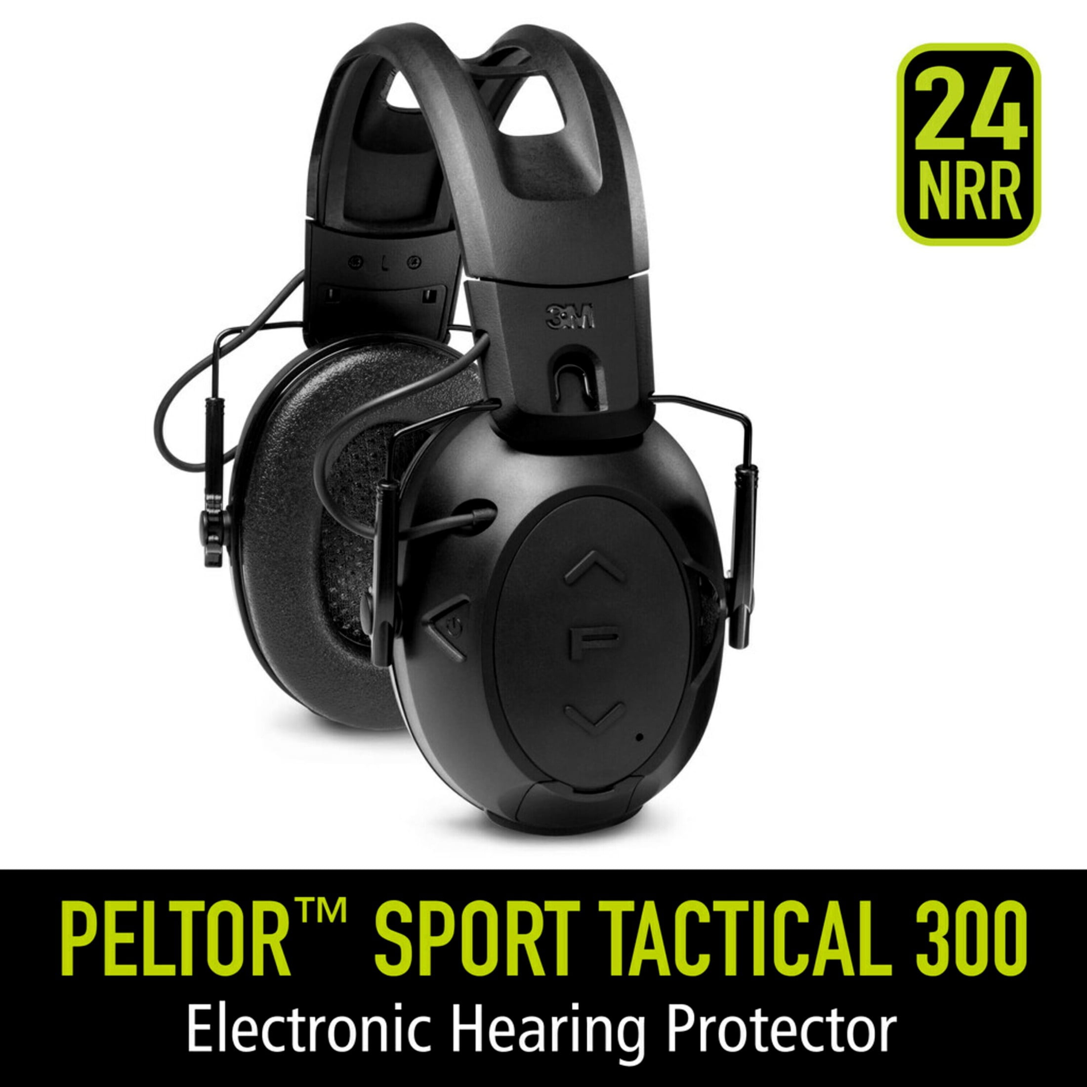 3M Peltor Sport Tactical 300 Hunting Shooting Earmuffs, NRR 24 dB