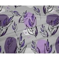 thumbnail image 5 of oneOone Polyester Spandex Gray Fabric Leaves Craft Projects Decor Fabric Printed By The Yard 56 Inch Wide, 5 of 5