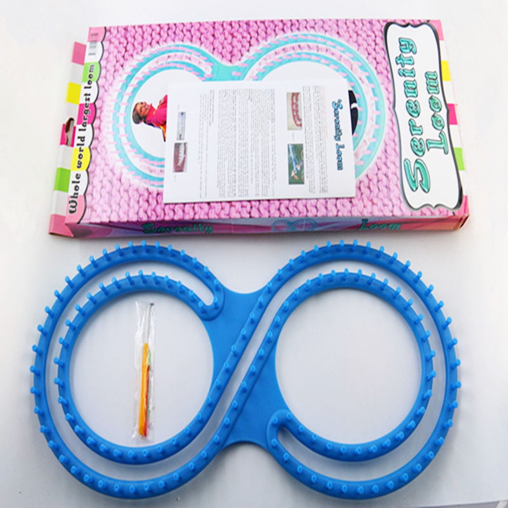 DECORNIJIA Yarn Hat Maker for DIY Tool Blue 1 Set with Blanket Making