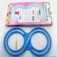 thumbnail image 2 of HEALEEP Sweater Accessory 8-shaped Loom for Scarf Making with Blue ABS 1 Set, 2 of 8