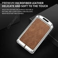 thumbnail image 2 of For Lexus card key case es300h rx300 card pack ls500l upscale Car Protective Zinc alloy+leather Key Case Shell Accessories, 2 of 19