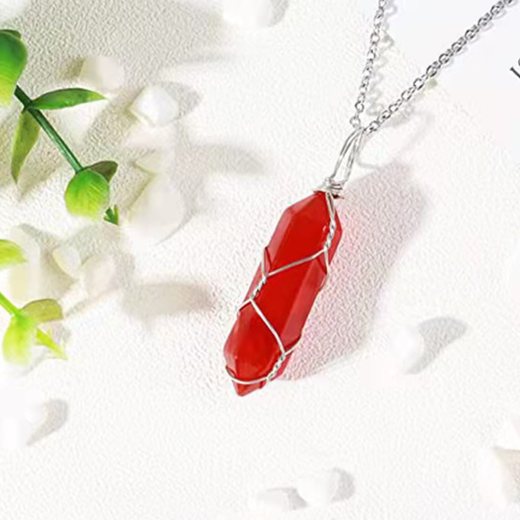 Poppy Red Crystal Necklace - Anne Koplik Designs