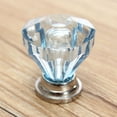 thumbnail image 2 of 12Pcs 25mm Crystal Glass Dresser Drawer Knobs Diamond Plated Shape Door Handle Pull Knobs Cabinet Furniture Handles Knobs, 2 of 6