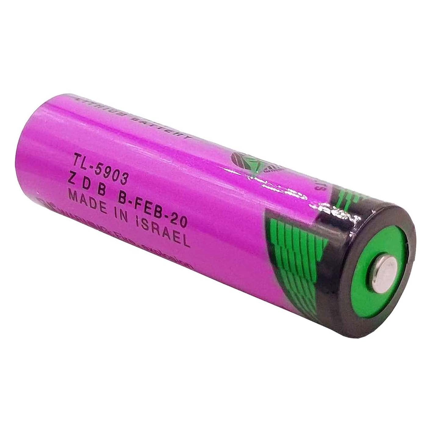 (4-Pack) 3.6V 2400mAh TL-5903 AA Lithium Battery for Tadiran TL-5903 SL-360 S7-400 ER14505 TL-2100 6ES7971-0BA00, for Siemens S7-400 PLC Machine