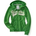 thumbnail image 1 of Aeropostale Sudadera con capucha y cremallera completa para mujer, verde, XS Aeropostale  Sudadera, 1 of 1