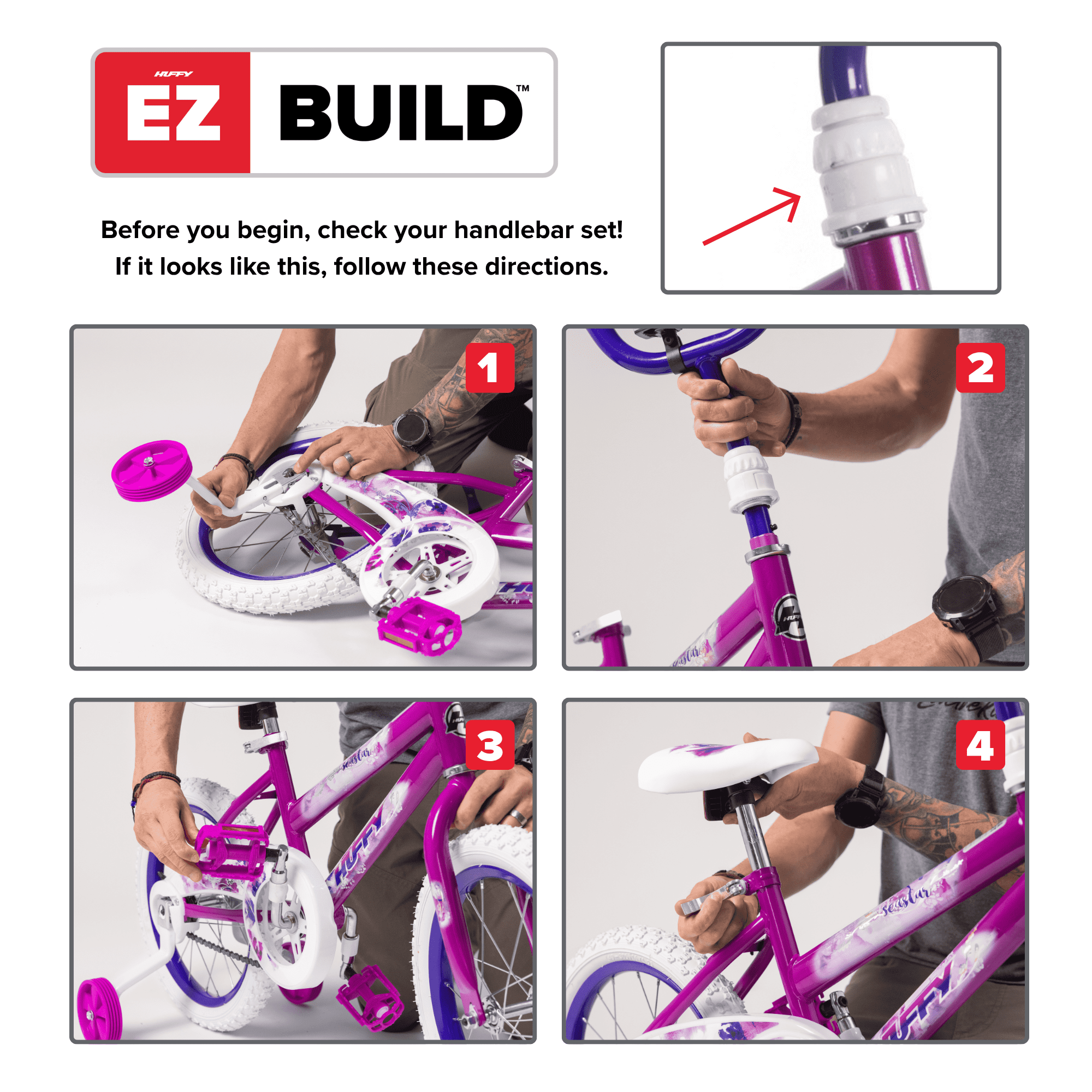 Huffy 12” ZRX Kids' Bike, EZ Build, Fits Riders 37”-42”, Blue